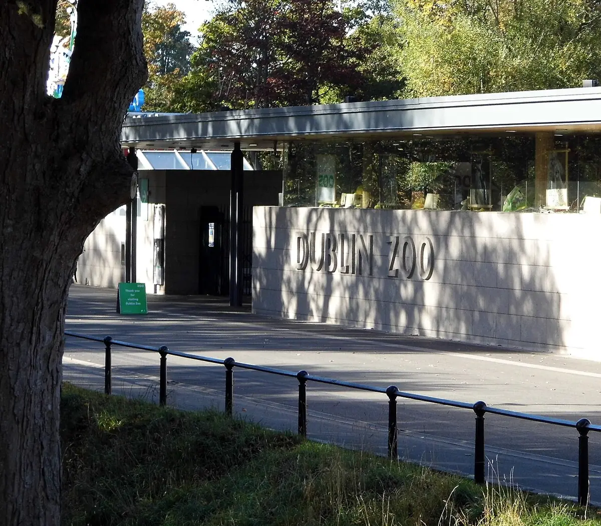 Photo of the entrance to Dublin Zoo, the venue. Not a photo of this event.